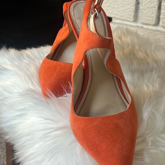 Zara Orange Swing Back Shoes - Picture 5 of 14
